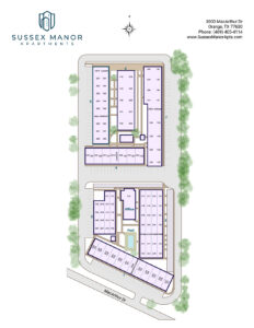 Sussex Manor Apartments site map